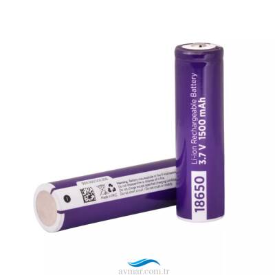 Power-Xtra 18650 3.7V 1500mAh Li-ion Başlıklı Şarjlı Pil - 1