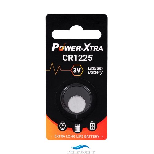Power-Xtra CR1225 3V Lithium Düğme Pil
