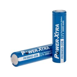 Power-Xtra PX18650-20B 3.7V 2000mAh Li-ion Şarjlı Pil - 1
