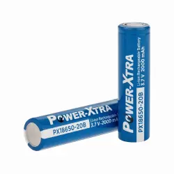 Power-Xtra PX18650-20B 3.7V 2000mAh Li-ion Şarjlı Pil - 2