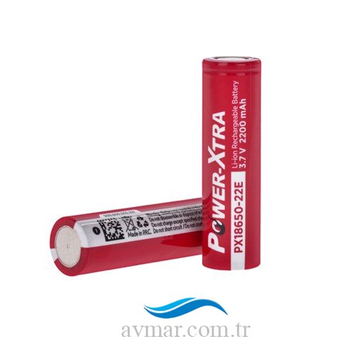 Power-Xtra PX18650-22E 3.7V 2200mAh Li-ion Şarjlı Pil (1)