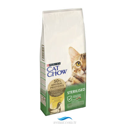 Purina Cat Chow Sterilised Kısırlaştırılmış Tavuklu Kedi Maması 3kg - 1