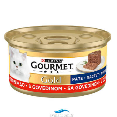 Purina Gourmet Gold Kıyılmış Sığır Etli Yaş Mama 85gr - 1