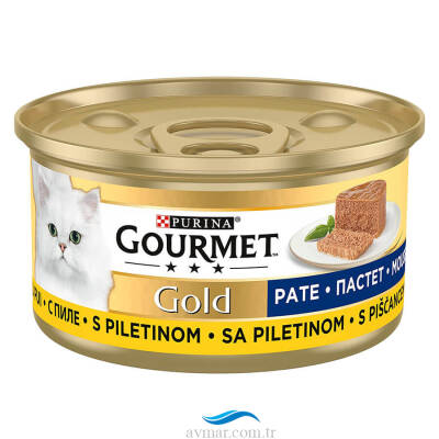 Purina Gourmet Gold Kıyılmış Tavuklu Yaş Mama 85gr - 1