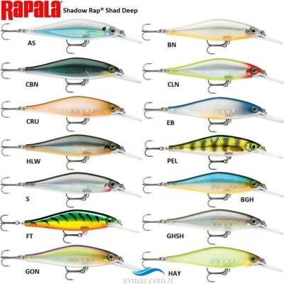 Rapala Shadow Rap Shad Deep 9cm 12g Suni Yem - 1