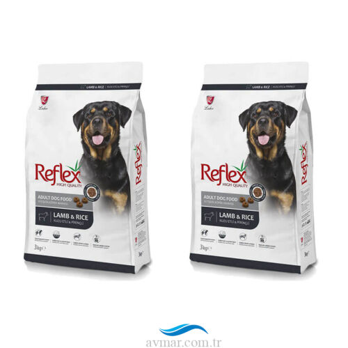 Reflex Kuzu Etli Yetişkin Köpek Maması 3kg+3kg