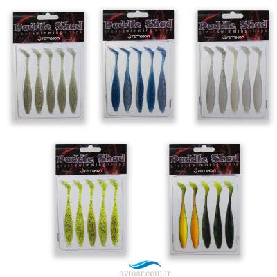 Remixon Paddle Shad 9cm Silikon Yem 5 Adet - 2