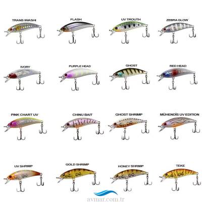 Ryuji Baby Minnow Sinking 5cm 4.5g Suni Yem - 1