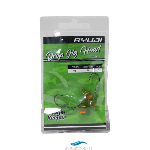 Ryuji Drop Jighead Green No 1 (1)