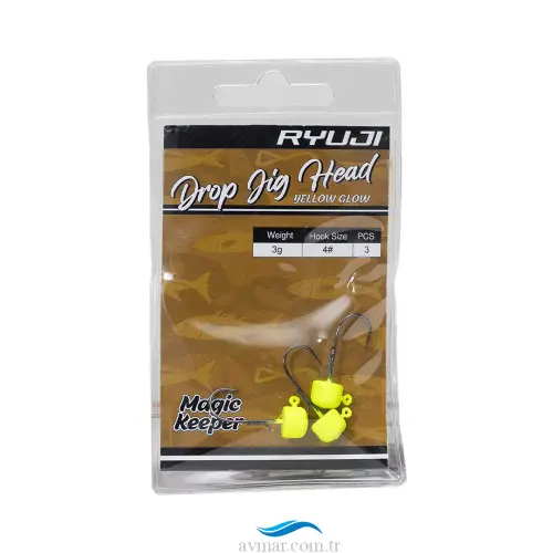 Ryuji Drop Jighead Yellow Glow No 1 (1)