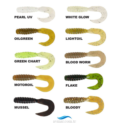 Ryuji Swim Worm 5.5cm Tpr Kokulu Silikon Yem