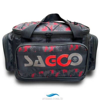 Sagoo Tackle Bag Red Camo Balıkçı Malzeme Çantası - 1