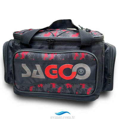 Sagoo Tackle Bag Red Camo Balıkçı Malzeme Çantası - 2