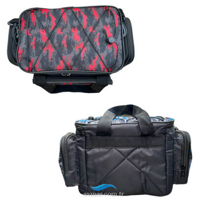 Sagoo Tackle Bag Red Camo Balıkçı Malzeme Çantası - 5