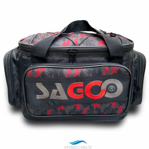 Sagoo Tackle Bag Red Camo Balıkçı Malzeme Çantası
