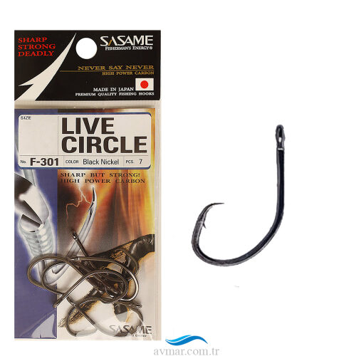 Sasame F-301 Live Circle Serisi Olta İğnesi