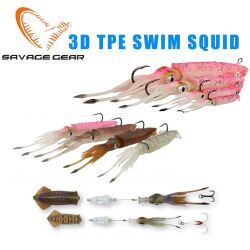 Savage Gear 3D TPE Swim Squid 125mm 25g Suni Yem - 1