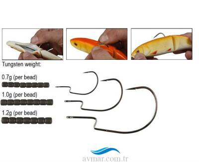 Savage Gear 4Play Weedless 5 Adet İğne - 1