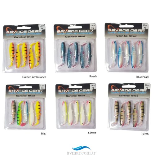 Savage Gear Cannibal 6.8cm Silikon Yem 5li