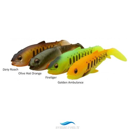 Savage Gear Craft Cannibal Paddletail 10.5cm 12gr Dark Water Mix 4lü