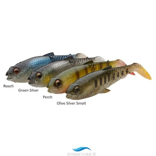 Savage Gear Craft Cannibal Paddletail 12.5cm 20gr Clear Water Mix 4lü