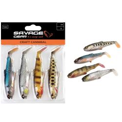 Savage Gear Craft Cannibal Paddletail 6.5cm 4gr Clear Water Mix 4lü - 2