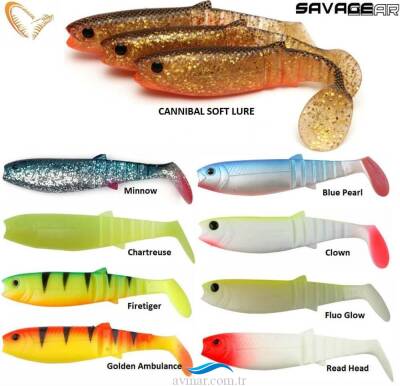 Savage Gear LB Cannibal 10cm 9g Bulk Box Silikon Yem - 2