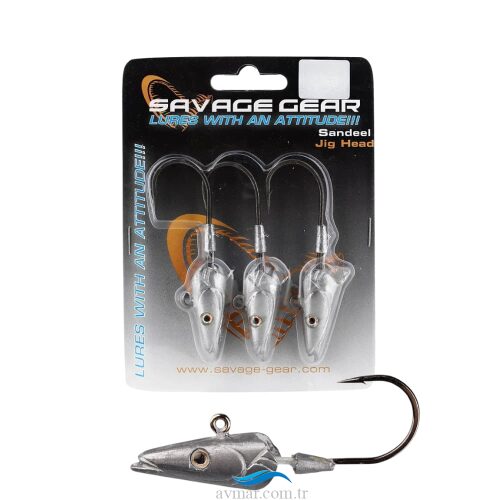 Savage Gear Sandeel Jig Head 29gr 5/0 3lü