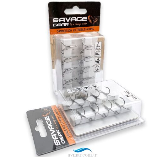Savage Gear SGY 2X Trebles Üçlü Olta İğnesi