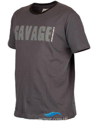 Savage Gear Simply Savage Tee Grey T-Shirt - 1