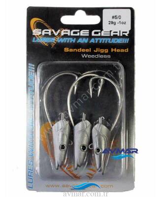 Savage Gear Sandeel Jighead Weedless 29g No5/0 - 2