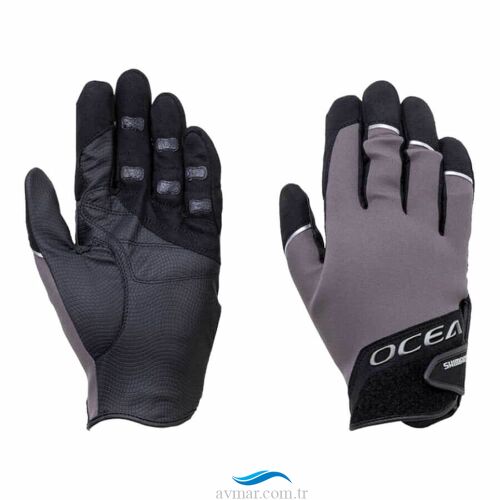 Shimano Apparel Ocea Chloroprene 3D Stretch Glove Tungsten Eldiven