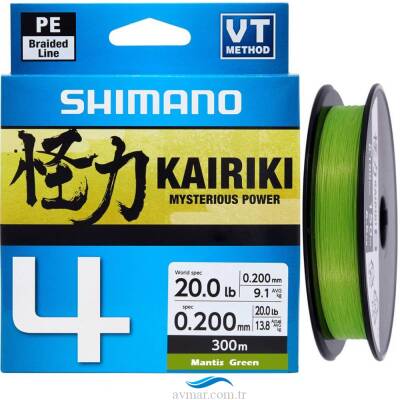 Shimano Kairiki 4 300m Mantis Green İp Misina - 1