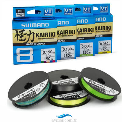 Shimano Kairiki 8 150m Mantis Green İp Misina - 1