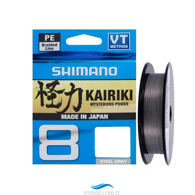 Shimano Kairiki 8 150m Steel Gray İp Misina - 1