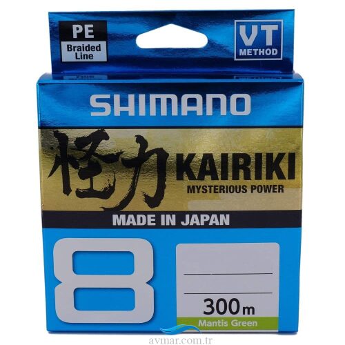 Shimano Kairiki 8 Pe 300m Mantis Green İp Misina
