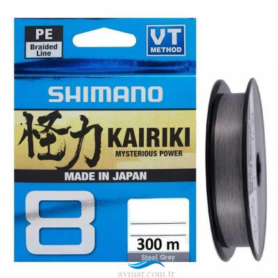 Shimano Kairiki 8 300m Steel Gray İp Misina - 1