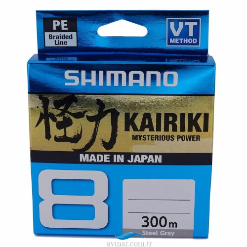 Shimano Kairiki 8 Pe 300m Steel Gray İp Misina