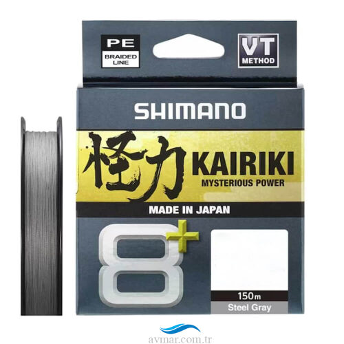 Shimano Kairiki Plus 8+ 150m Steel Gray İp Misina