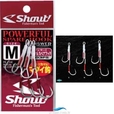 Shout Powerful Spare Hook İkili İğne - 1