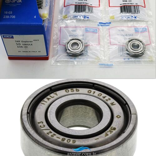 SKF 608 ZZ C3 Minyatür Rulman 8x22x7mm