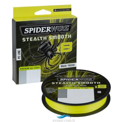 SpiderWire Stealth Smooth8 x8 Pe Braid 300m Hi-Vis Yellow İp Misina - 1