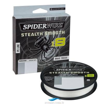 SpiderWire Stealth Smooth8 x8 Pe Braid 300m Translucent İp Misina - 1