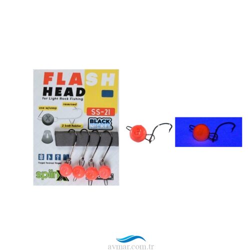 Spiinx Flash Head Jighead UV Pembe 4gr No 6