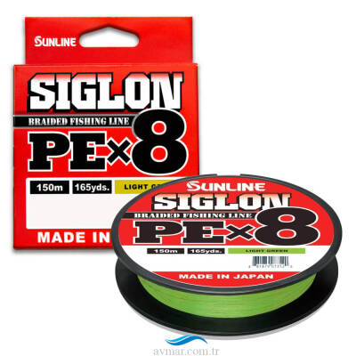 Sunline Siglon PE X8 150m Light Green İp Misina - 1