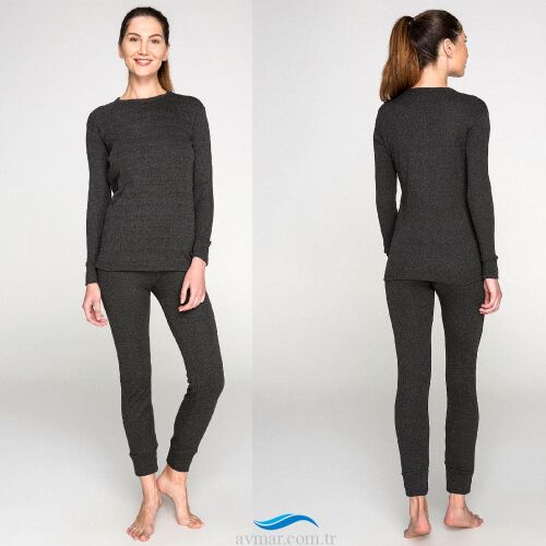 Thermoform Soft Unisex Termal İçlik Set Antrasit (1)