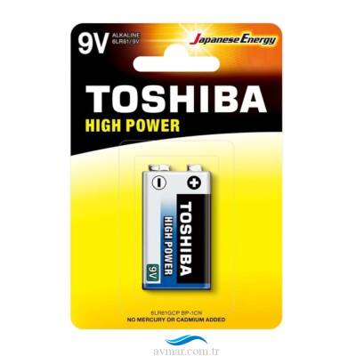 Toshiba 6LR61 High Power Alkalin 9V Pil 1li - 1