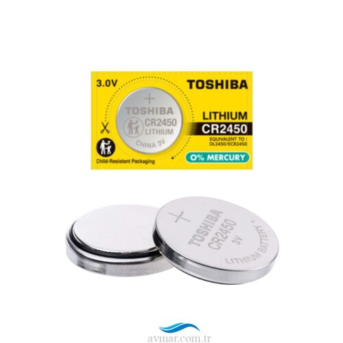 Toshiba CR2450 3V Lithium Düğme Pil 1li