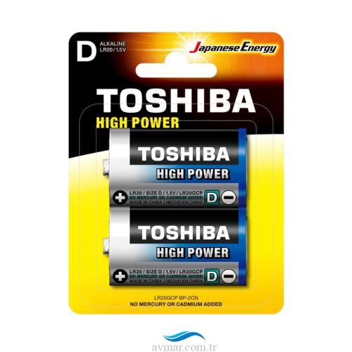Toshiba LR20 High Power Büyük Pil 2li