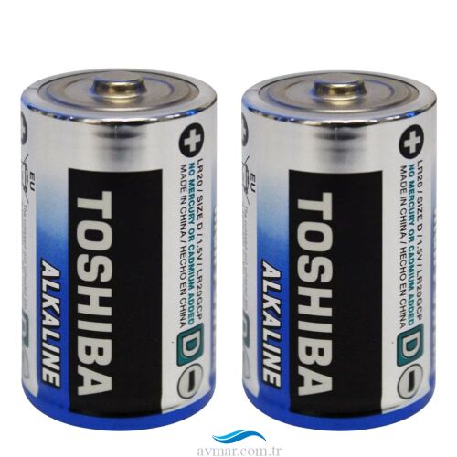 Toshiba LR20 High Power Büyük Pil 2li (1)